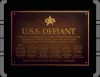 Widmungsplakette USS Defiant