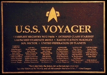 voyager plakette